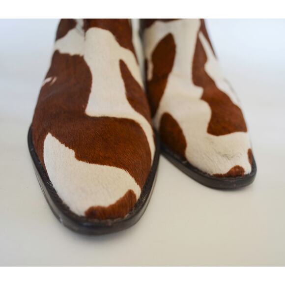 Matisse Vintage Cow Print Calf Hair Western Boots Size 9.5 - Picture 5 of 7
